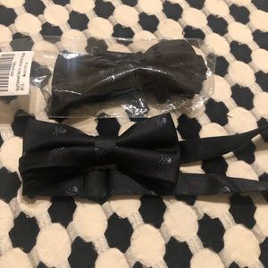 Little boys skull pre-tied bow ties